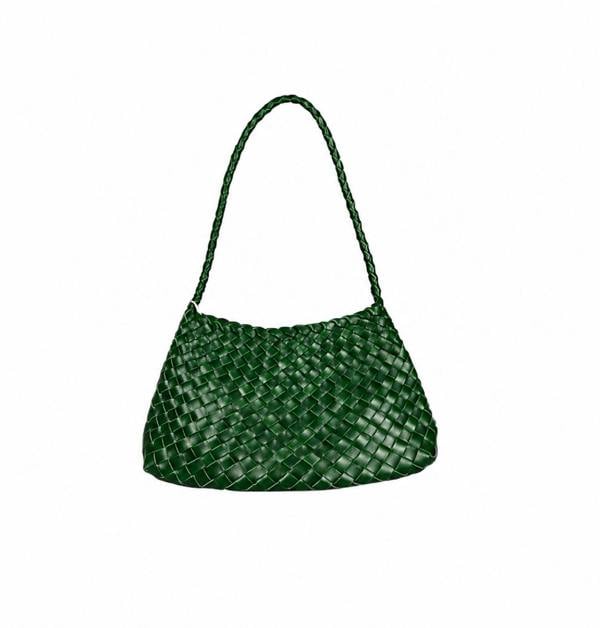 RIMINI Weaving Eco Leather Bag 'Erica' - Green