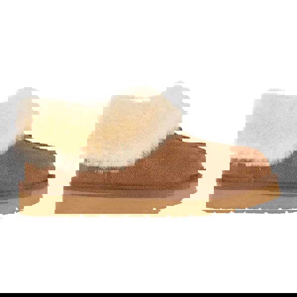 EverAu Womens/Ladies Ibis Suede Slippers - Chestnut - 