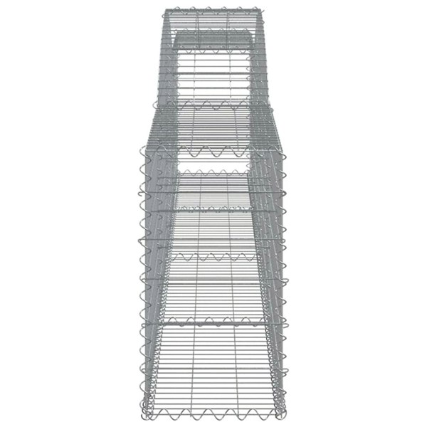 Berkfield Arched Gabion Baskets 6 pcs 400x30x60/80 cm Galvanised Iron