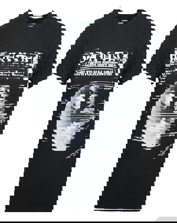 Star Wars Mens Black Death Star Print Short Sleeved T-Shirt