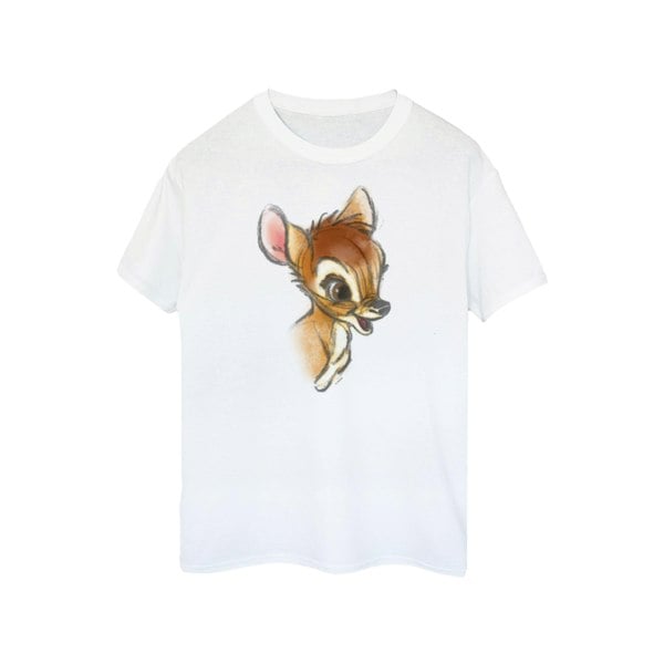 Disney Womens/Ladies Bambi Drawing Cotton T-Shirt - White