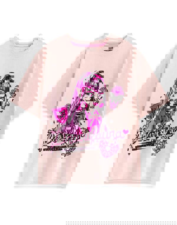 Monster High Girls Multicoloured Draculaura And Frankie Stein Multi-Pack of 2 Short Sleeve Short Leg Pyjama Set