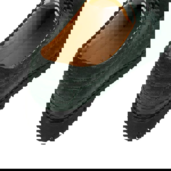 Embassy London Wexley - Green Suede - Men's Chunky Moc Toe Derby Shoe