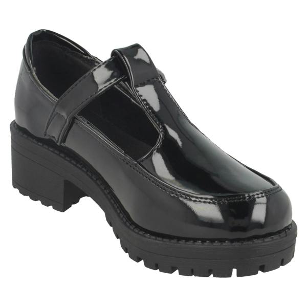 Cool For School Girls Cool For School Mid Heel T-Bar School Shoes
