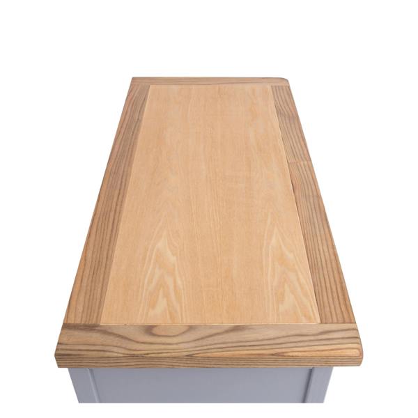 Cabinet Bits Rocca Grey 2 Drawer 2 Door Sideboard Brass Knob