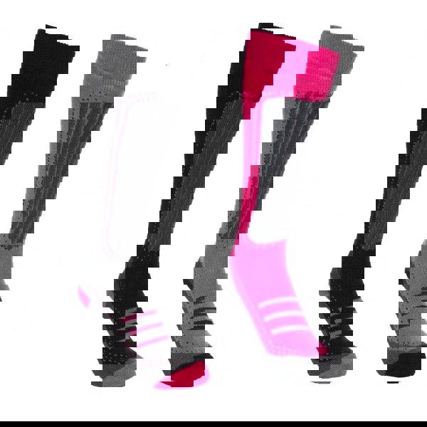 Trespass Womens/Ladies Janus II Ski Socks (Pack Of 2) - Cassis/black