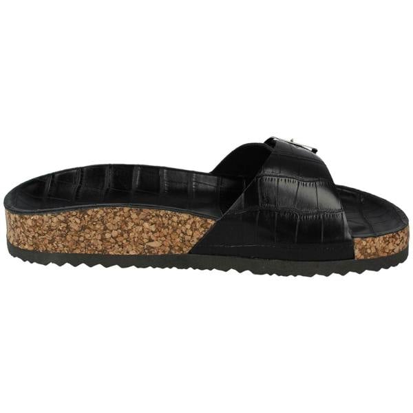Spot On Ladies Spot On Open Toe Slip On Mule