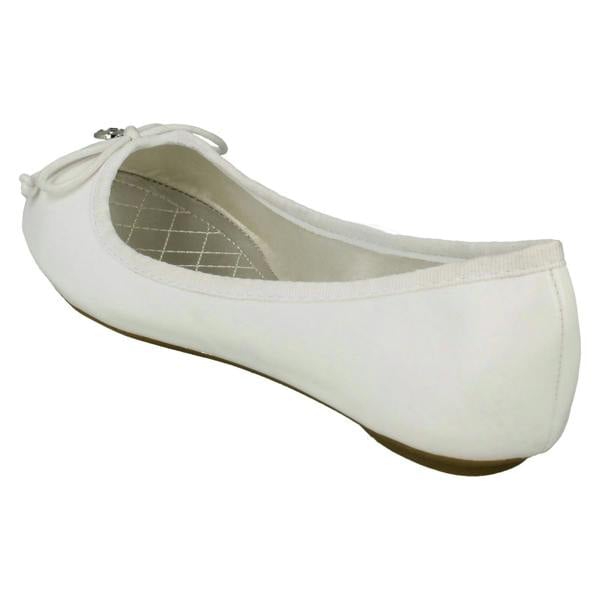 Spot On Ladies Spot On Flat Ballerina Shoes