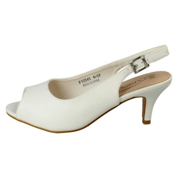 Spot On Ladies Spot On Peep Toe Buckle Sling Wide Fitting Sandals F12045