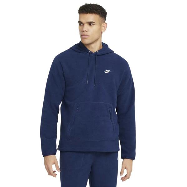 Nike Club Winterized Pullover Navy Blue Hoodie S