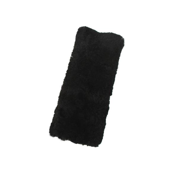 Eastern Counties Leather Sheepskin Seat Belt Cover - Black - 