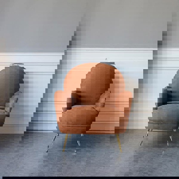 Juno Armchair, Brown Velvet-Weilai Concept-Weilai Concept