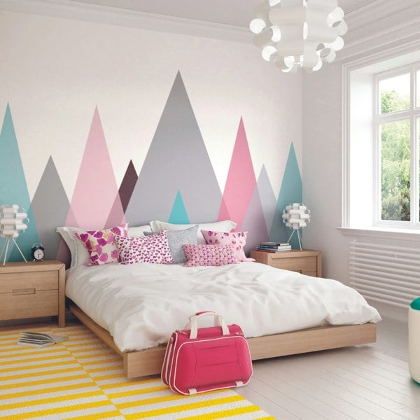 Origin Murals Abstract Mountains Wall Mural