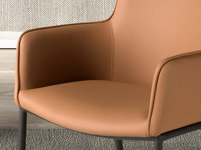 Angel Cerdá Brown Leatherette Chair 4177
