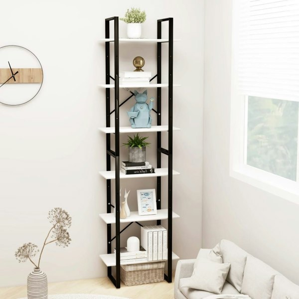 Berkfield Storage Shelf White 60x30x210 cm Solid Wood Pine