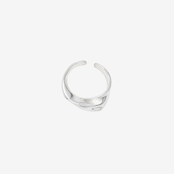Uchi & Soto Nami Silver Molten Ring
