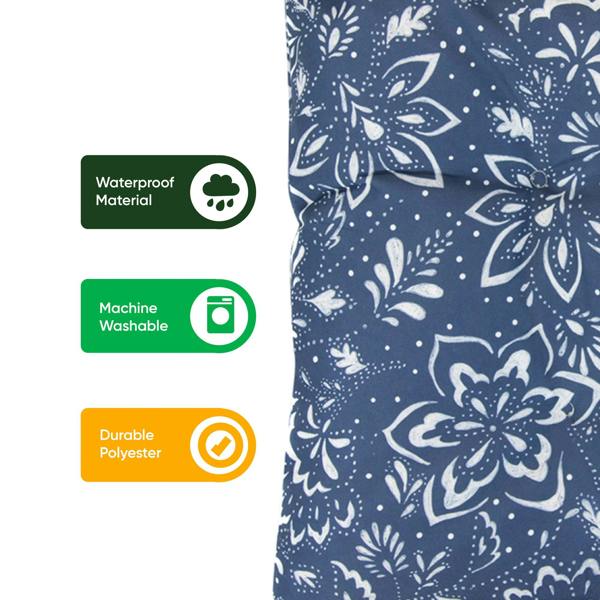 Gardenwize Pair of Outdoor Seat Pads – Hampton Design Chair Cushions