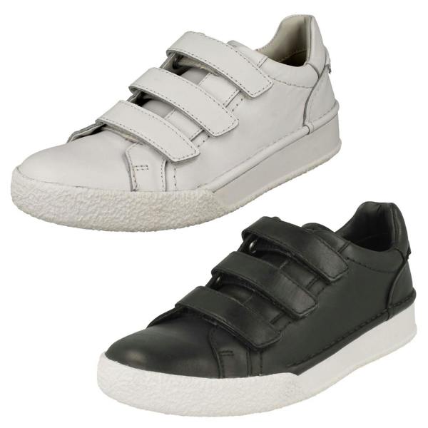 Clarks Ladies Clarks Hook And Loop Fastening Trainers CraftCup Strap
