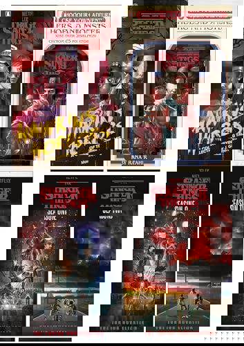 Stranger Things 4 Books Set (Stranger Things: Hawkins Horrors, Stranger Things: Heroes and Monsters Stranger Things: Season One and Season Two)