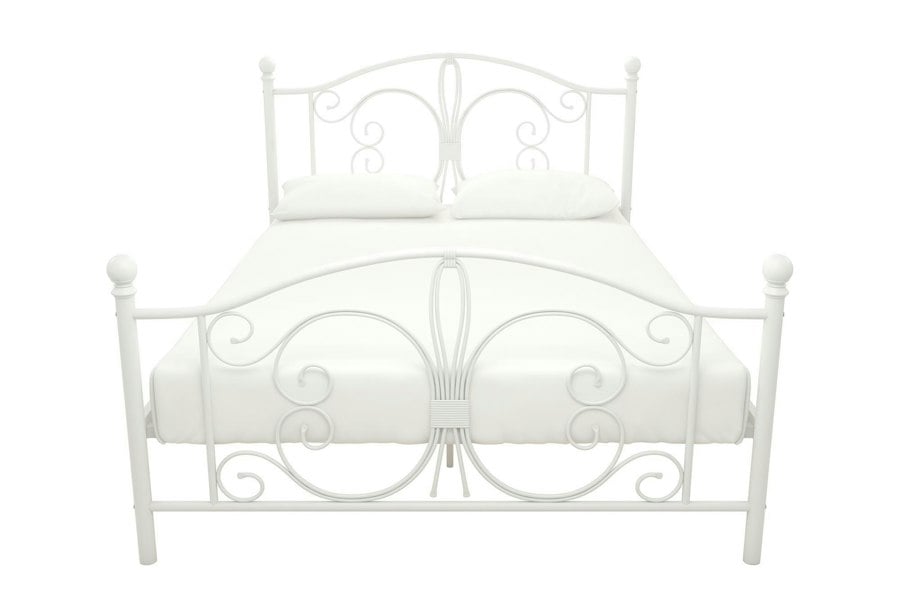 Dorel Home Bombay Metal Bed White - Double