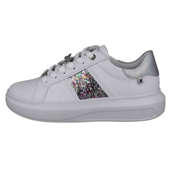 Rieker Ladies Rieker Revolution Stone Chip Panel Platform Trainers W1202