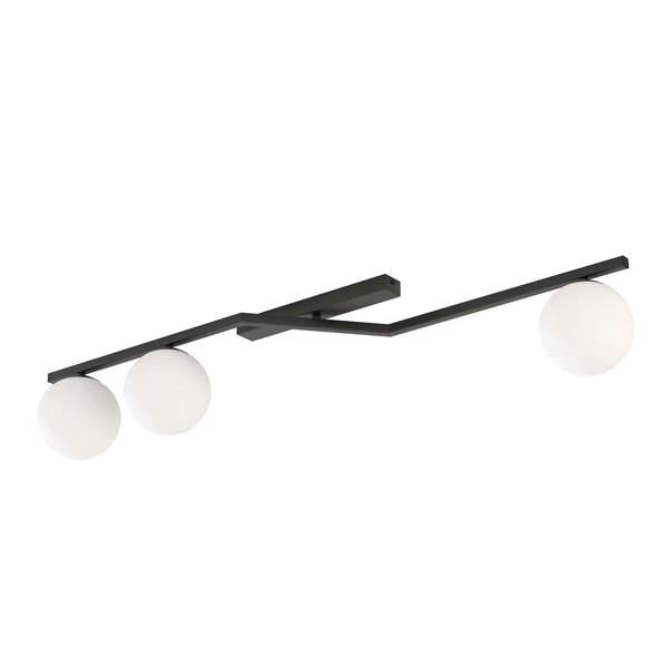 Emibig NATON Ceiling lamp 3 x E14 Black with White Shade