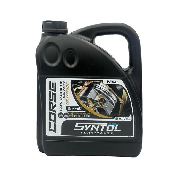Syntol Motorcycle Motorbike Corse 4T 15W-50 Fully Synthetic Oil