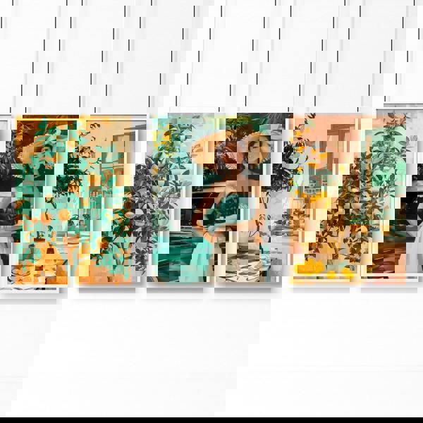 Wall Art For Living Room Modern | Set of 3 Italian Lifestyle Wall art Prints