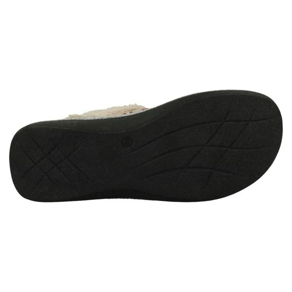 Padders Ladies Padders Lusekofte Detailed Mule Slippers Sorrel