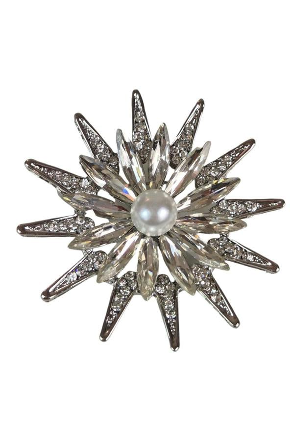 Paulo Due Diamante Daisy Style Flower Brooch