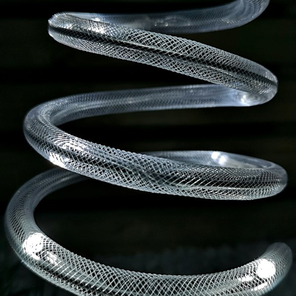 Samuel Alexander Set of 4 Battery Operated LED Cool White Spiral Tree Path Lights Christmas Decoration with Timer