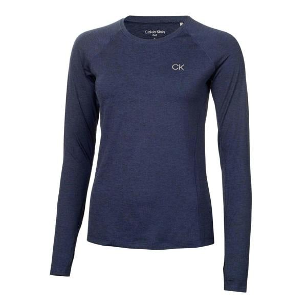 Calvin Klein Womens/Ladies Long-Sleeved T-Shirt - Navy Marl - 