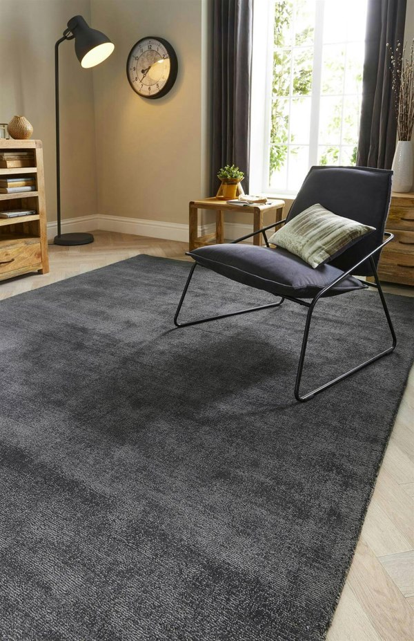 Reef Dark Grey Eco-Friendly Rug | Sustainable Home Decor