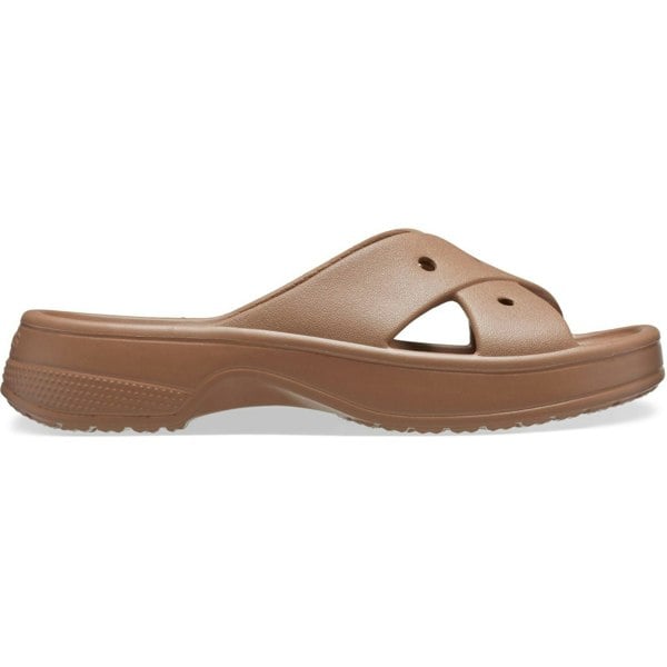 Crocs Classic Cross Strap Thermoplastic Women's Milk Chocolate Sandals