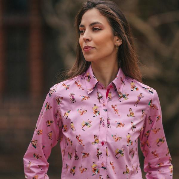 FEMME FATALE  PIN UP GIRLS  WOMENS  PRINT SHIRT - Premium Men's Patterned Shirt by Claudio Lugli | Bold Design, Tailored Fit, Best Printed Shirts