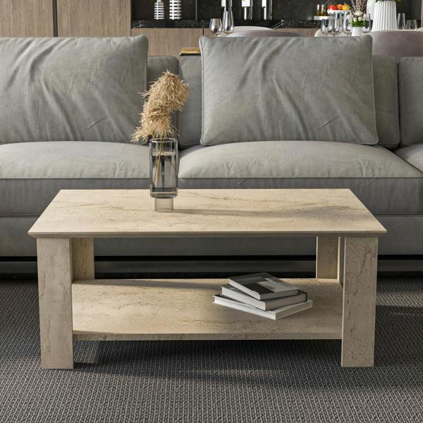 Decorotika Leroy 90 Cm Rectangular Coffee Table
