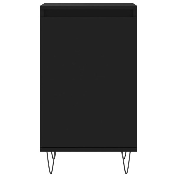 Berkfield Sideboards 2 pcs Black 40x35x70 cm Engineered Wood
