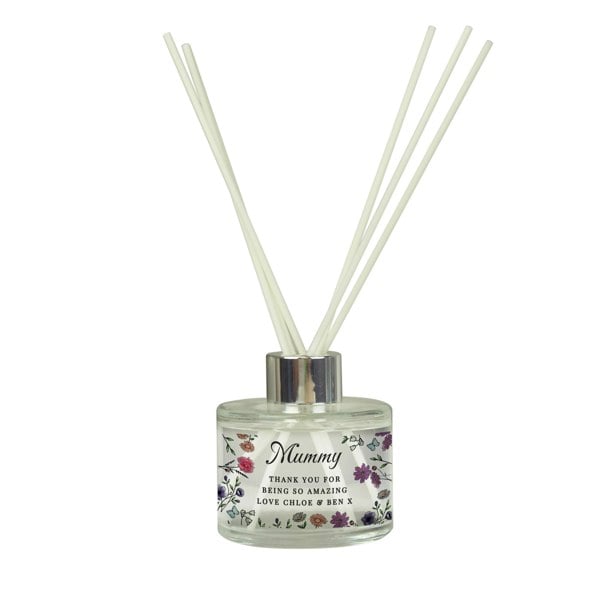 Personalised Memento Company Personalised Wild Flowers Reed Diffuser