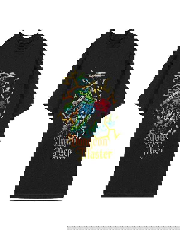 Dungeons & Dragons Mens Black Dice Short Sleeved T-Shirt