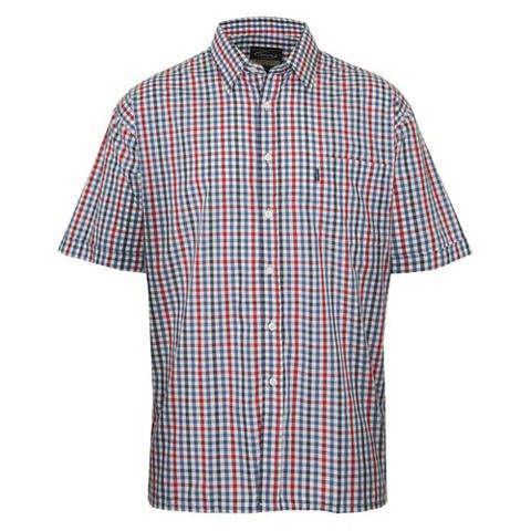 Champion Doncaster blue and red check shirt with short sleeves and traditional country styling