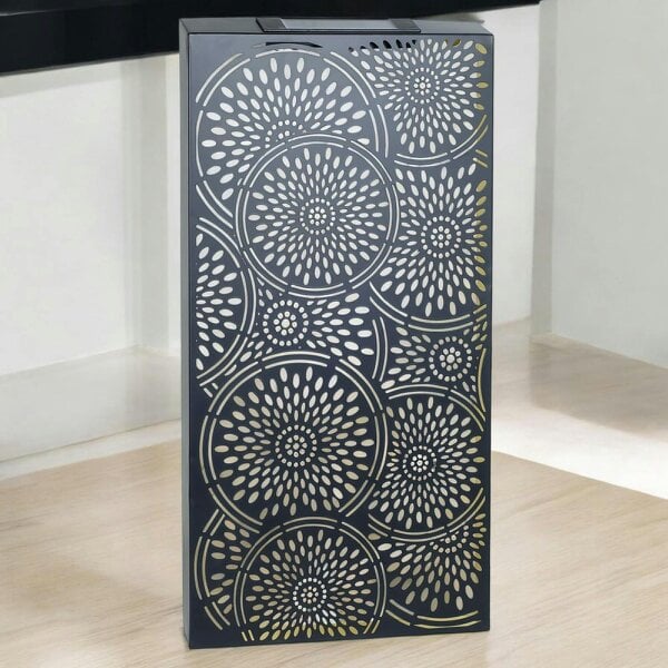 EDH Door Hardware Large Metal Moroccan Solar Wall Panel – 70 x 30 x 5 CM | Solar-Powered Outdoor Wall Art | Weatherproof Decorative Garden Panel