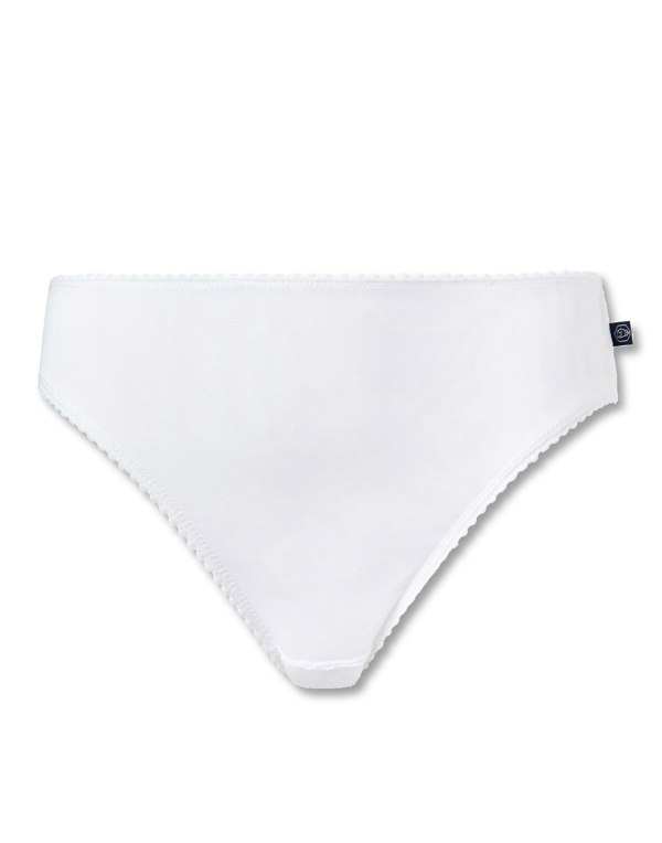 Three-pack Women's High Leg Knickers – White - British Boxers