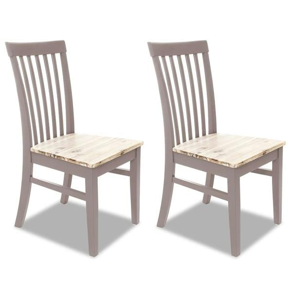 Statement Furniture Florence Highback Wooden Seat Dining Chairs Set of 2