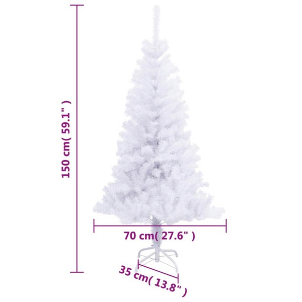 Berkfield Artificial Christmas Tree with Stand 150 cm 380 Branches