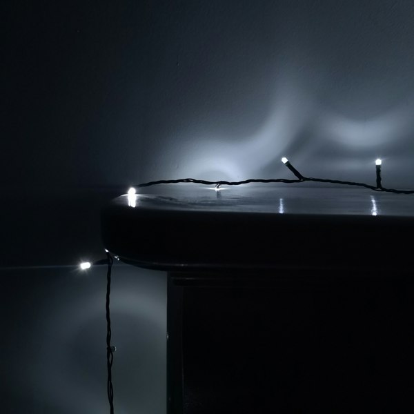 Samuel Alexander 200 LED 16m Premier SupaBrights Indoor Outdoor Christmas Multi Function Mains Operated String Lights with Timer in Cool White