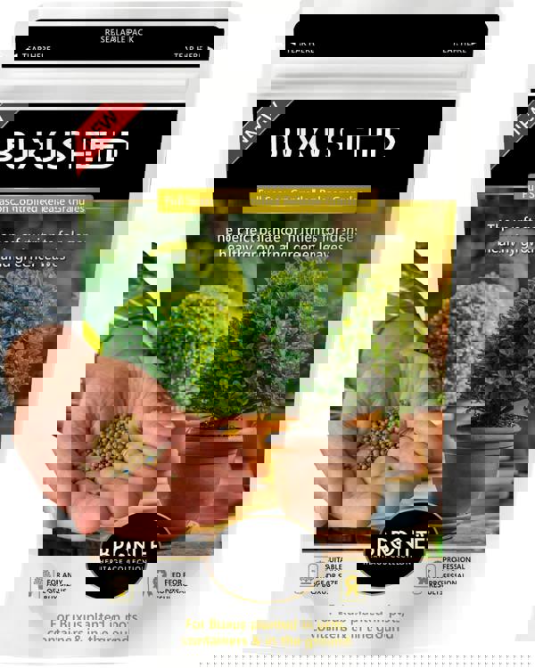 Bronte Heritage Buxus Feed – Controlled-release granules for box hedges & topiary in pots, containers, or ground. 120g for lush, green growth