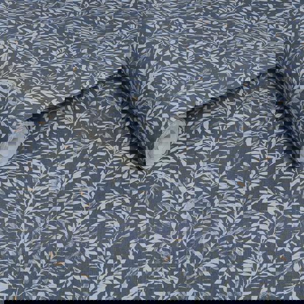 Next Ditsy Leaf Wallpaper - Navy - 10m