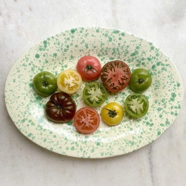 Hot Pottery Serving Platter Pistachio