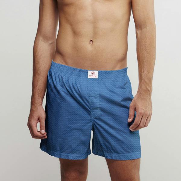 TEXTURED COTTON POPLIN PRINT BOXER SHORTS – Premium Men's Patterned Shirt by Claudio Lugli | Bold Design, Tailored Fit, Best Printed Shirts
