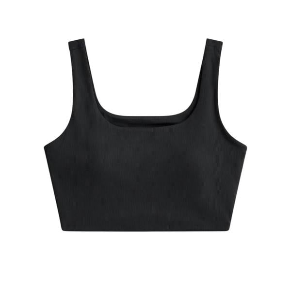 Animal Womens Laurel Cropped Tank Top - Black